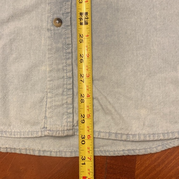 Wrangler Men’s Shirt XL Blue Button Down - Picture 7 of 7